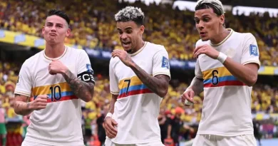 Colombia le gano 4 a 0 a chile